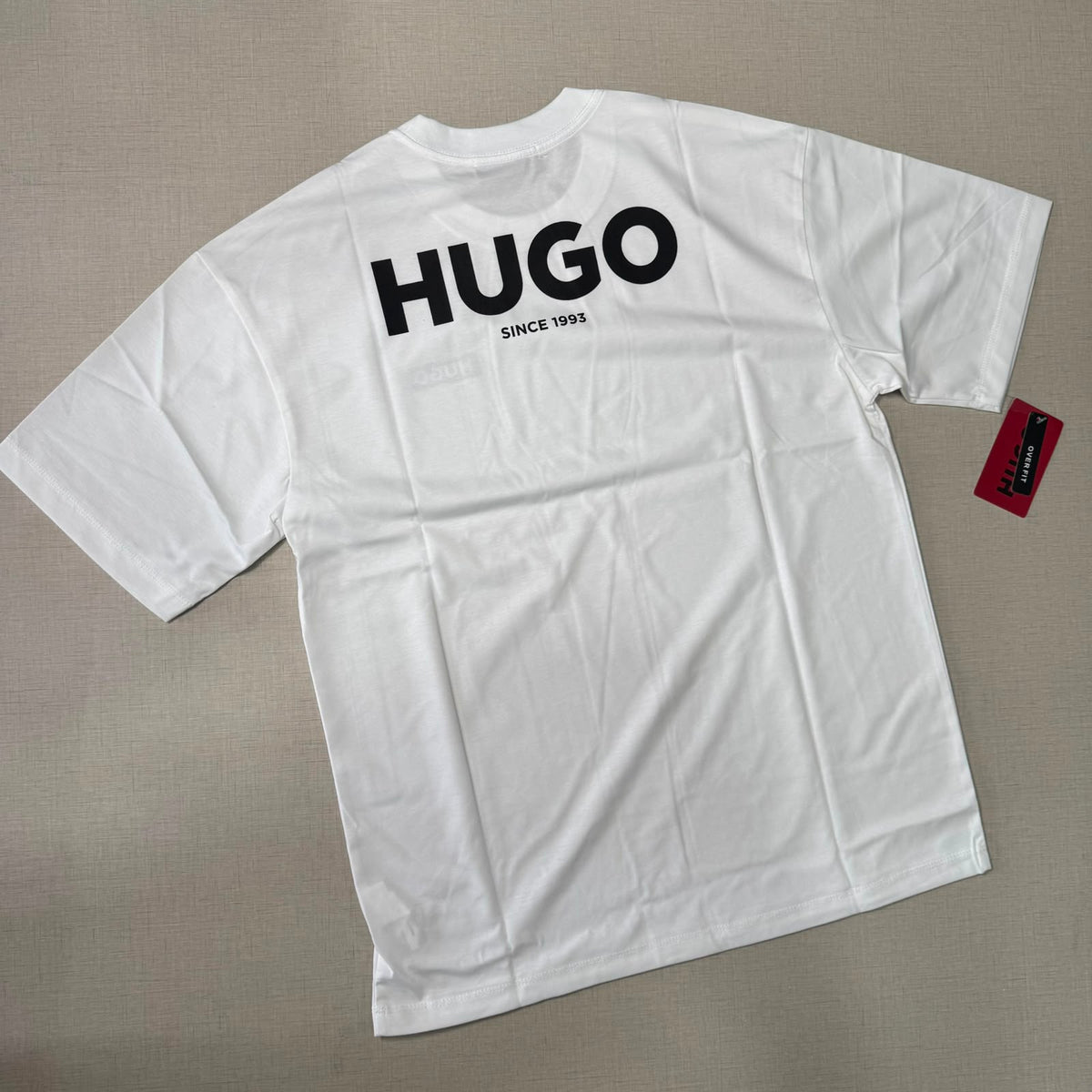 Playera Casual Cuello Redondo Blanca Oversize - Talla S | Ropa de Caballero
